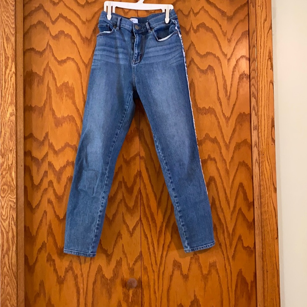 Size 6, Loft, high-rise, skinny jeans